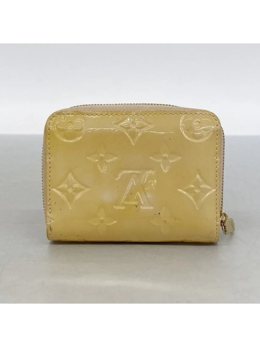 Louis Vuitton Coin Case Vernis Zippy Purse Rose Florentine